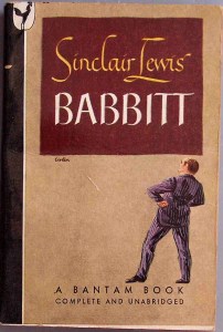 Photo of the cover of the book "Babbitt," by Sinclair Lewis