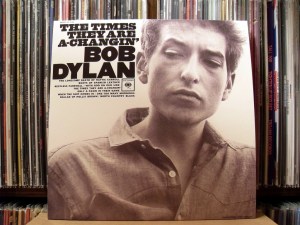 Photo of the cover of a Bob Dylan album