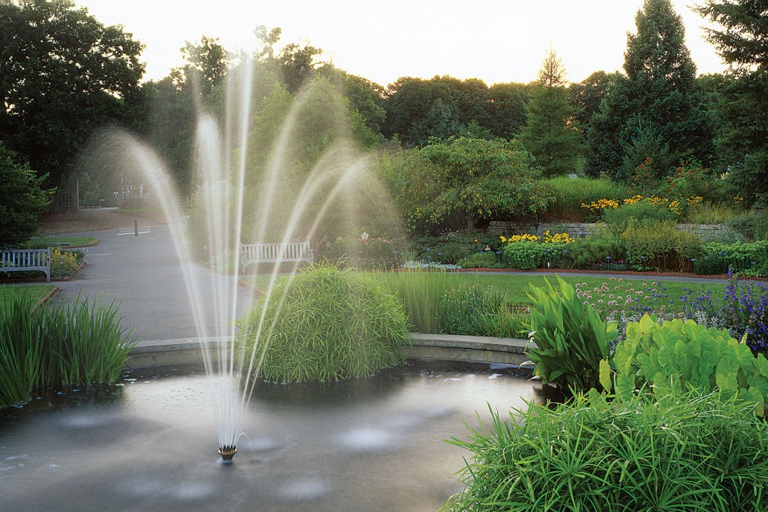 Water Fountain at the Arboretum. Image by John Gregor/Greenspring Media