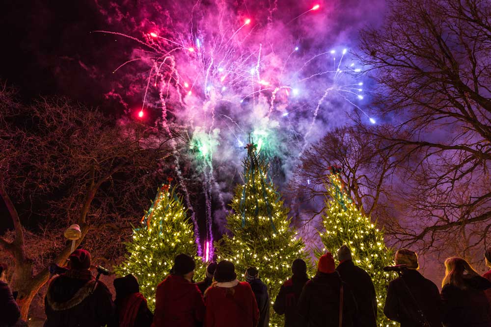 Holidazzle fireworks