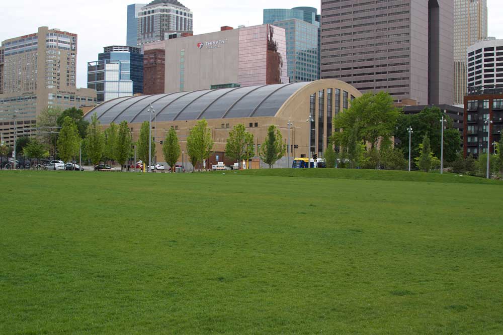 The Great Lawn at Downtown East Commons in downtown Minneapolis.