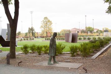 Walking Man at the Minneapolis Sculpture Garden.