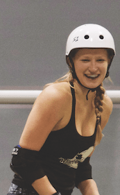 Jessica Sawicki, captain of the Minnesota RollerGirls