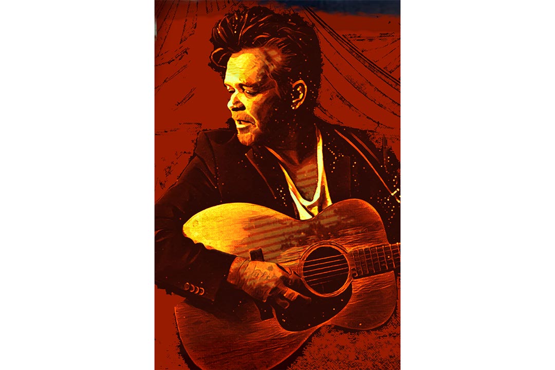 A portrait of John Mellencamp.