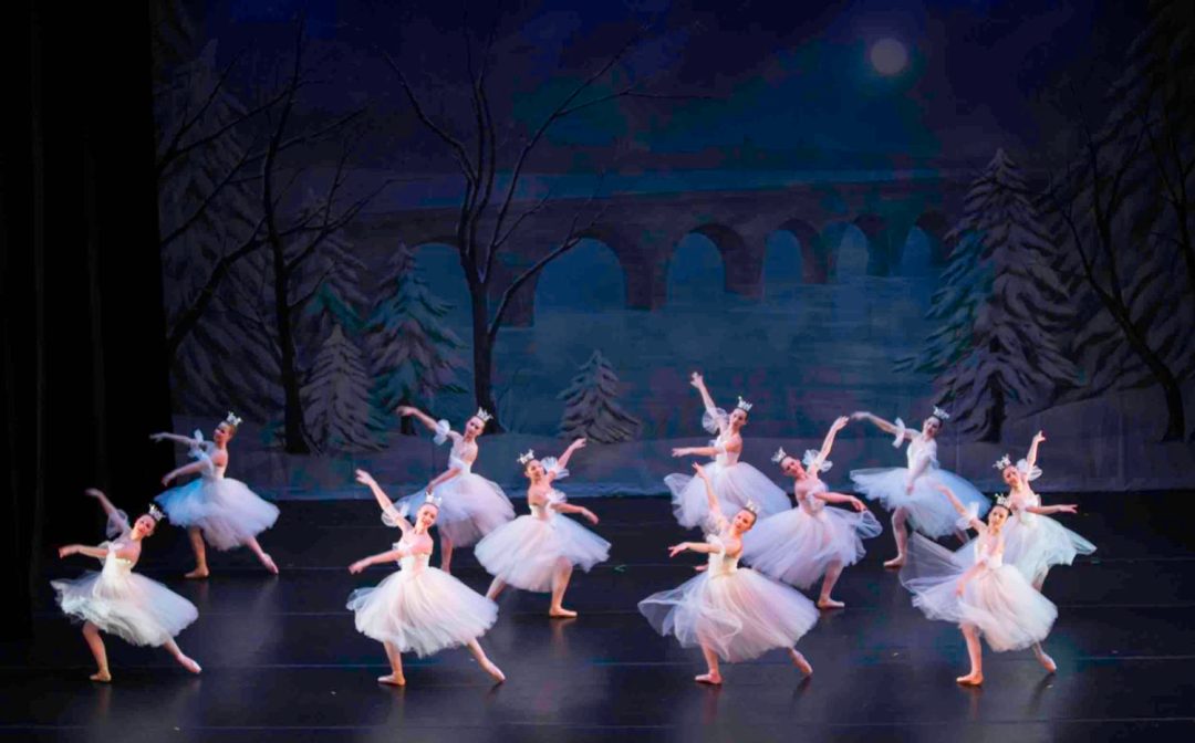 Photo by Brianne Bland, courtesy of Twin Cities Ballet. Ballerinas take the stage in tutus for the holiday presentation of "A Minnesota Nutcracker" by Twin Cities Ballet.